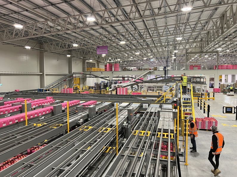 Post grading conveyor system